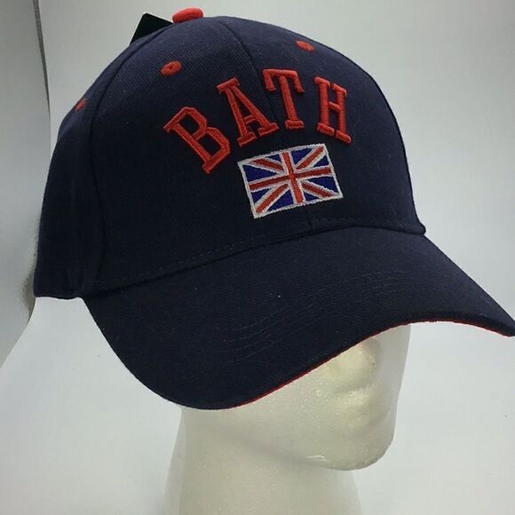 Baseball Cap Fancy That Of London Hat Unisex Navy Red Brim  Bath London England - Picture 8 of 8